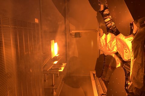 中科院某所太阳能模拟器光斑辐射强度测量